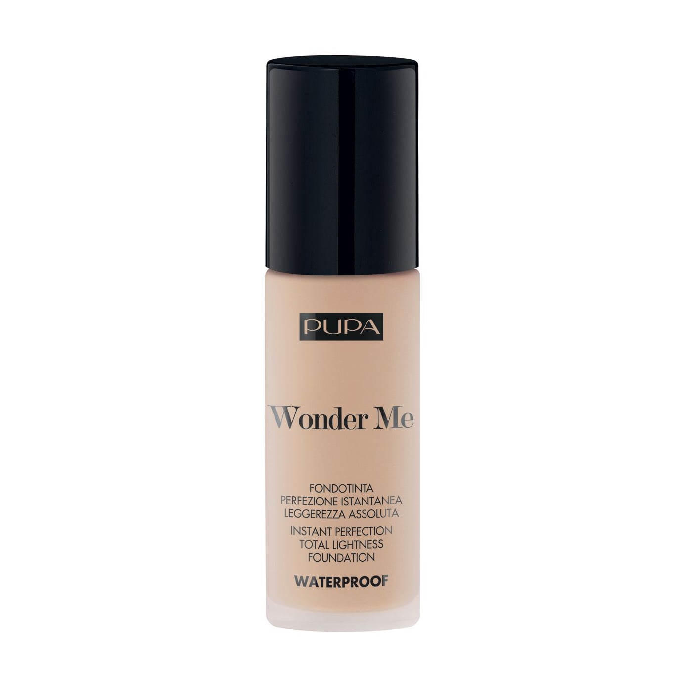 Водостійка тональна основа для обличчя Pupa Waterproof Wonder Me Fluid Foundation, 025 Natural Beige, 30 мл
